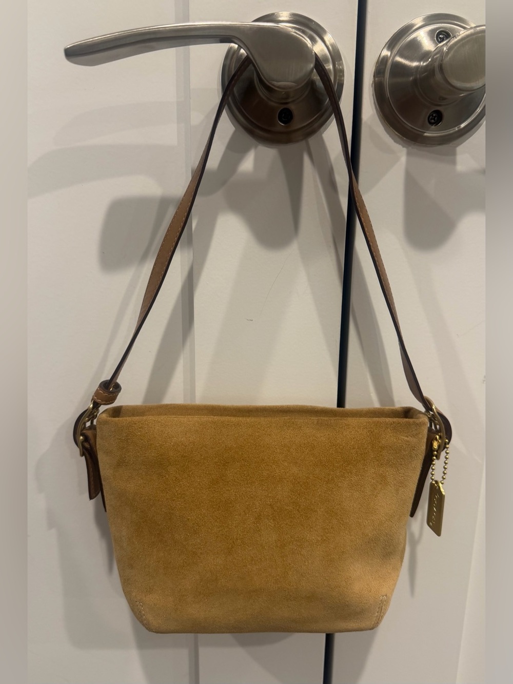 Coach Legacy Hampton Suede Mini Shoulder Bag